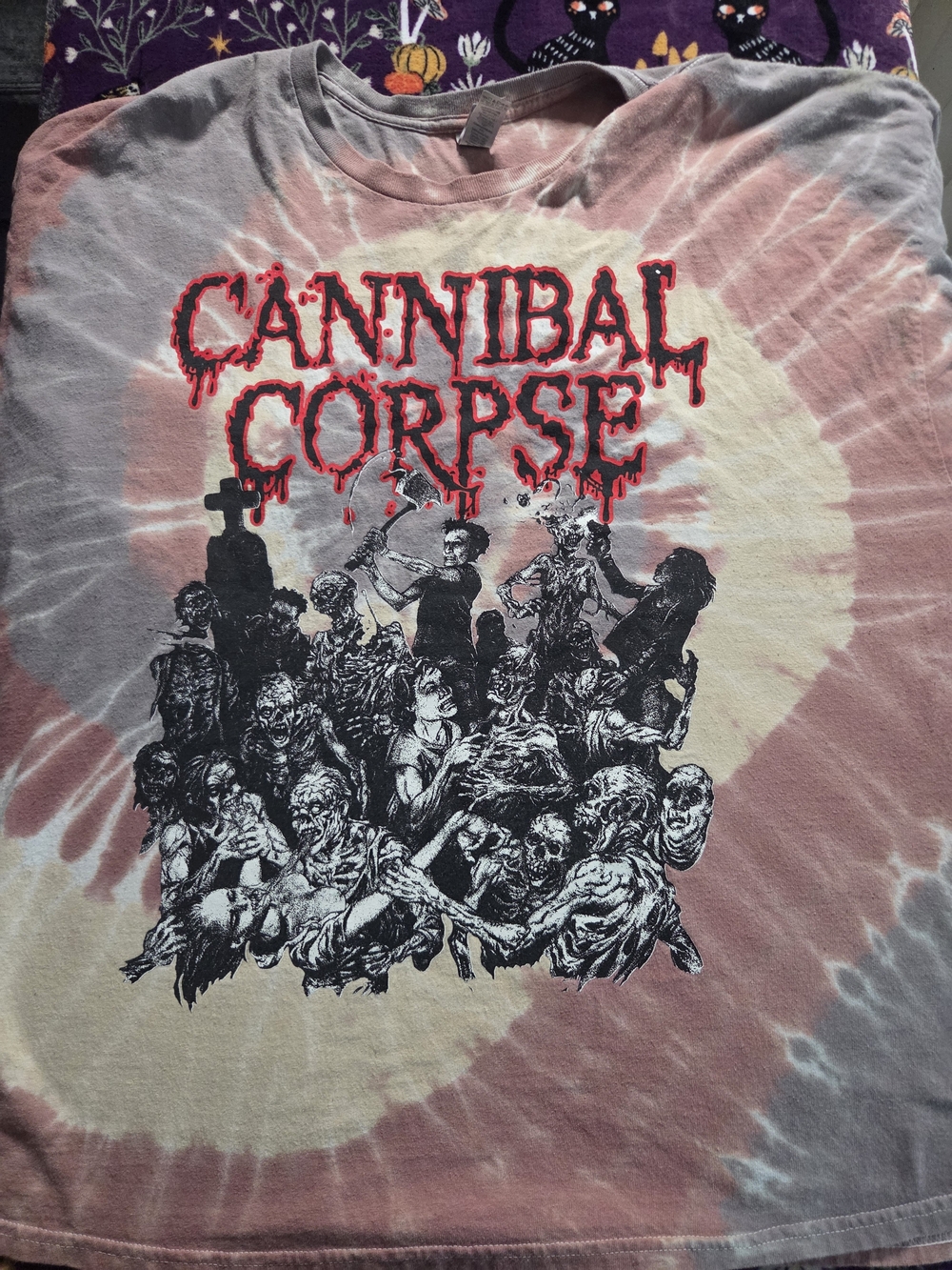 Cannibal Corpse 2024 North America Tour Tye dye band t shirt 3xl